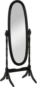 Stojící zrcadlo Cora oválné, černá