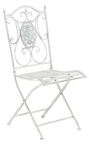 Kovová židle Sibell Barva Bílá antik