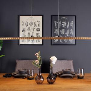 Závěsné svítidlo LED Solaris 3-Step-dim wood 120 cm