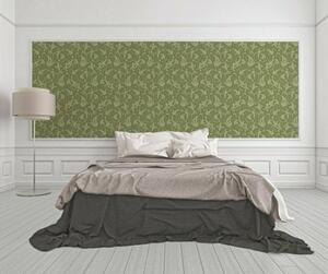 A.S. Création | Vliesová tapeta na zeď Tessuto 95490-4 | 0,53 x 10,05 m | zelená, metalická