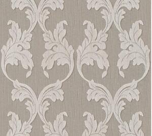 Textilní tapeta na zeď Tessuto 95628-6 | 0,53 x 10,05 m | béžová, šedá | A.S. Création
