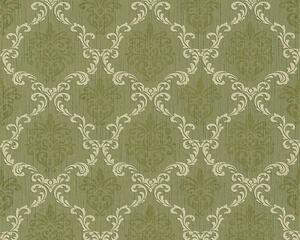 Textilní tapeta na zeď Tessuto 95629-4 | 0,53 x 10,05 m | zelená | A.S. Création
