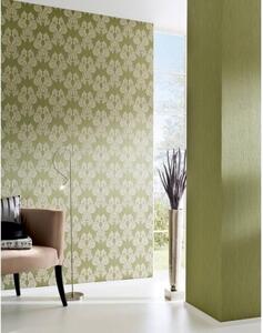 Textilní tapeta na zeď Tessuto 95630-4 | 0,53 x 10,05 m | zelená | A.S. Création
