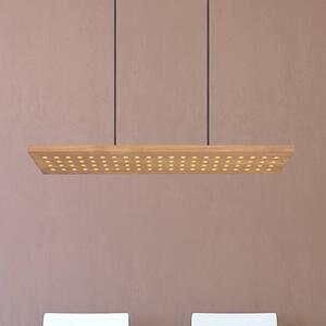 LED závěsné světlo Dolores, černá matná/hnědá