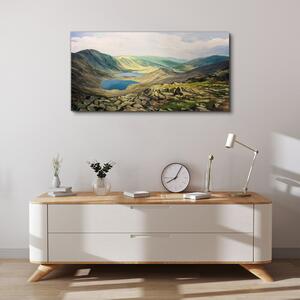Obraz na plátně Obraz na plátně Jezero horské krajiny