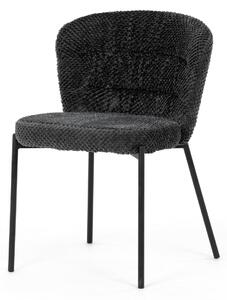 Jídelní židle Bouclé CT-W1077 GREY2, tmavě šedá