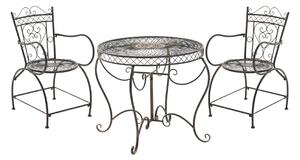 Souprava kovových židlí a stolu Sheela (SET 2 + 1) Barva Bronzová