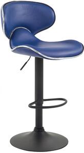 Barová židle Las Vegas 2 ~ černá podnož Barva Modrá