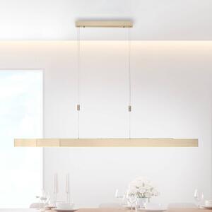 PURE LED závěsné světlo Moto, imperial gold, stmívatelné,, stmívatelný, Mosaz / zlato, Obývací pokoj / jídelna, kov, Moderní