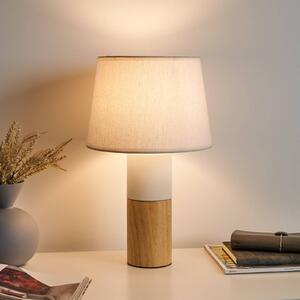 Pauleen Woody Elegance stolní lampa, dřevo/textil