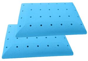 Bazyl.cz 2ks - Polštář z paměťové pěny BLUE ICE 12cm - 40 x 60 cm