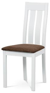 Jídelní židle z masivu BC-2602 WT, bílá