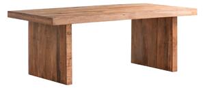 Masivní jídelní stůl z manga, lakovaný, hnědý – 175×100 cm