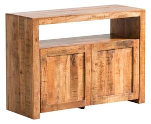 Masivní komoda Country z mangového dřeva, lakovaná, hnědá – 117×45×85 cm