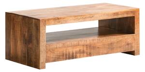 Masivní TV stolek Country z mangového dřeva, lakovaný, hnědý – 115×45×55 cm
