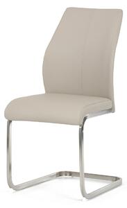 Jídelní židle z ekokůže DCL-D1277 CRM, krémová