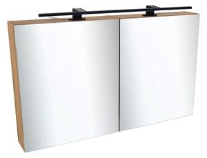 Comodo Zrcadlová skříňka Ideal OW 100 ZS LED-B s osvětlením Any LED 80 B, černá