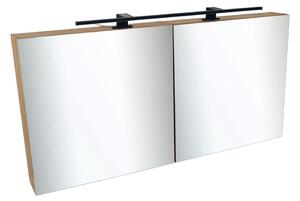 Comodo Zrcadlová skříňka Ideal OW 120 ZS LED-B s osvětlením Any LED 80 B, černá