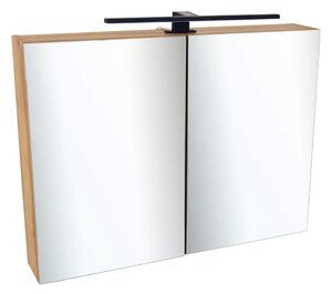 Comodo Zrcadlová skříňka Ideal OW 80 ZS LED-B s osvětlením Any LED 50 B, černá