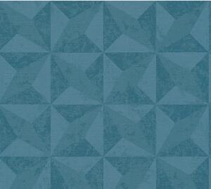 Vliesová tapeta na zeď Titanium 2 36001-1 | 0,53 x 10,05 m | modrá, vining ivy, modrozelená | A.S. Création