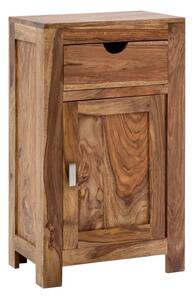 Masivní skříňka do koupelny Lagos z palisandru, lakovaná, hnědá – 46×30×80 cm