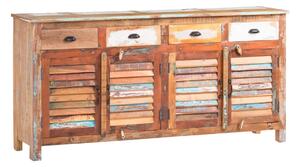 Masivní komoda Wakefield z recyklovaného dřeva, lakovaná, vícebarevná – 182×45×90 cm