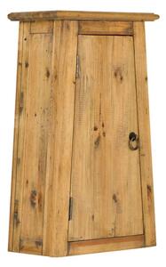 Masivní nástěnná skříňka do koupelny Rangoon z recyklované borovice, lakovaná, hnědá – 42×22×70 cm