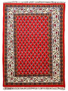Asra, Kusový ručně tkaný koberec Mir red, 90x160, červená, ložnice