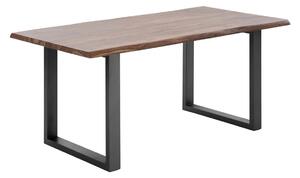 Masivní jídelní stůl Bullwer z palisandru, lakovaný, hnědý – 200×100 cm