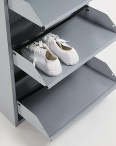 ODE 3 botník - kovová skříňka na boty šedá