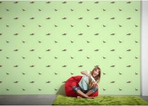 A.S. Création | Vliesová tapeta na zeď Little Stars 35837-1 | 0,53 x 10,05 m | vícebarevná, zelená