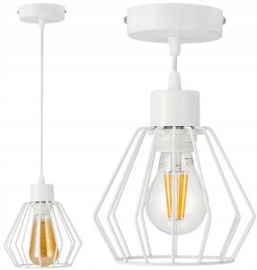 BERGE Diamantově bílá nastavitelná závěsná lampa