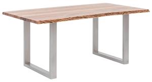 Masivní jídelní stůl Bullwer z akáciového dřeva, lakovaný, hnědý – 170×90 cm