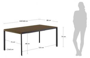 NADYRIA rozkládací jídelní stůl 120 cm