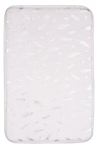 Vesna | Koupelnová předložka PIUME bílostříbrná 40x60 cm