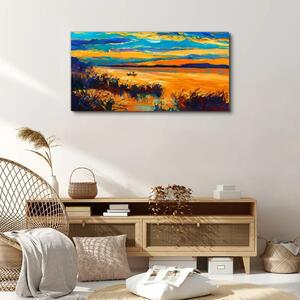 Obraz na plátně Obraz na plátně Vodní obloha západ slunce