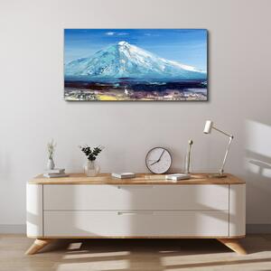 Obraz na plátně Obraz na plátně Abstrakce Lake Mount Sky