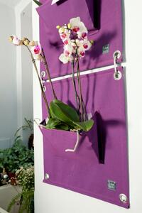 Blooming Walls s.r.o. Kapsář na rostliny THE GREEN POCKETS AMMA 50x45 cm, fialová