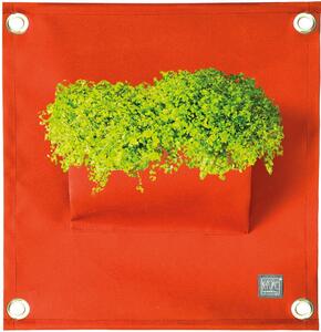 Blooming Walls s.r.o. Kapsář na rostliny THE GREEN POCKETS AMMA 50x45 cm, oranžová