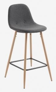 NOLITE BAR 65 cm pultová židle tmavě šedá