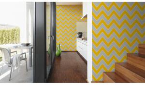 Vliesová tapeta na zeď Styleguide Design 2019 34775-4 | 0,53 x 10,05 m | žlutá, šedá, bílá | A.S. Création