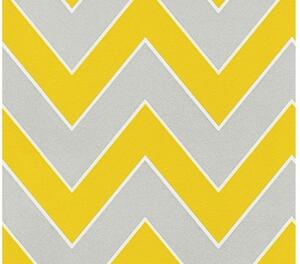 Vliesová tapeta na zeď Styleguide Design 2019 34775-4 | 0,53 x 10,05 m | žlutá, šedá, bílá | A.S. Création