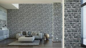 A.S. Création | Vliesová tapeta na zeď Neue Bude 36140-4 | 0,53 x 10,05 m | vícebarevná, černá, šedá