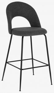 MAHALIA barová židle tmavě šedá