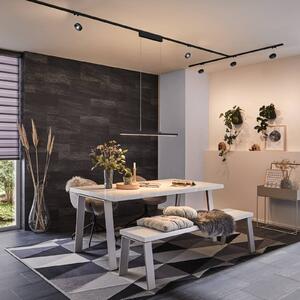 Paulmann URail Lento LED závěs ZigBee černá, stmívatelný, Černá, Obývací pokoj / jídelna, kov, Moderní, Závěsná lampa - lustr