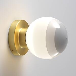 MARSET LED nástěnné světlo Dipping Light A2, bílá/zlatá, stmívatelný, Mosaz / zlato, Obývací pokoj / jídelna, kov, Design, Koule