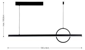 Brilagi - LED Stmívatelný lustr na lanku NIVIO LED/20W/230V 3000-6000K + DO