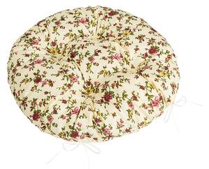 BELLATEX Sedák Adéla prošívaný kulatý Růžová průměr 40 cm