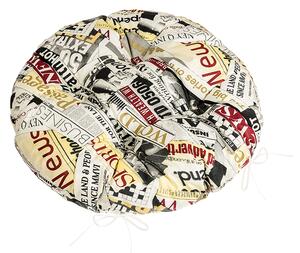 BELLATEX Sedák Adéla prošívaný kulatý Červená,Černá,Bílá průměr 40 cm