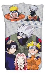 Jerry Fabrics Bavlněné povlečení 140x200 + 70x90 cm - Naruto Grey